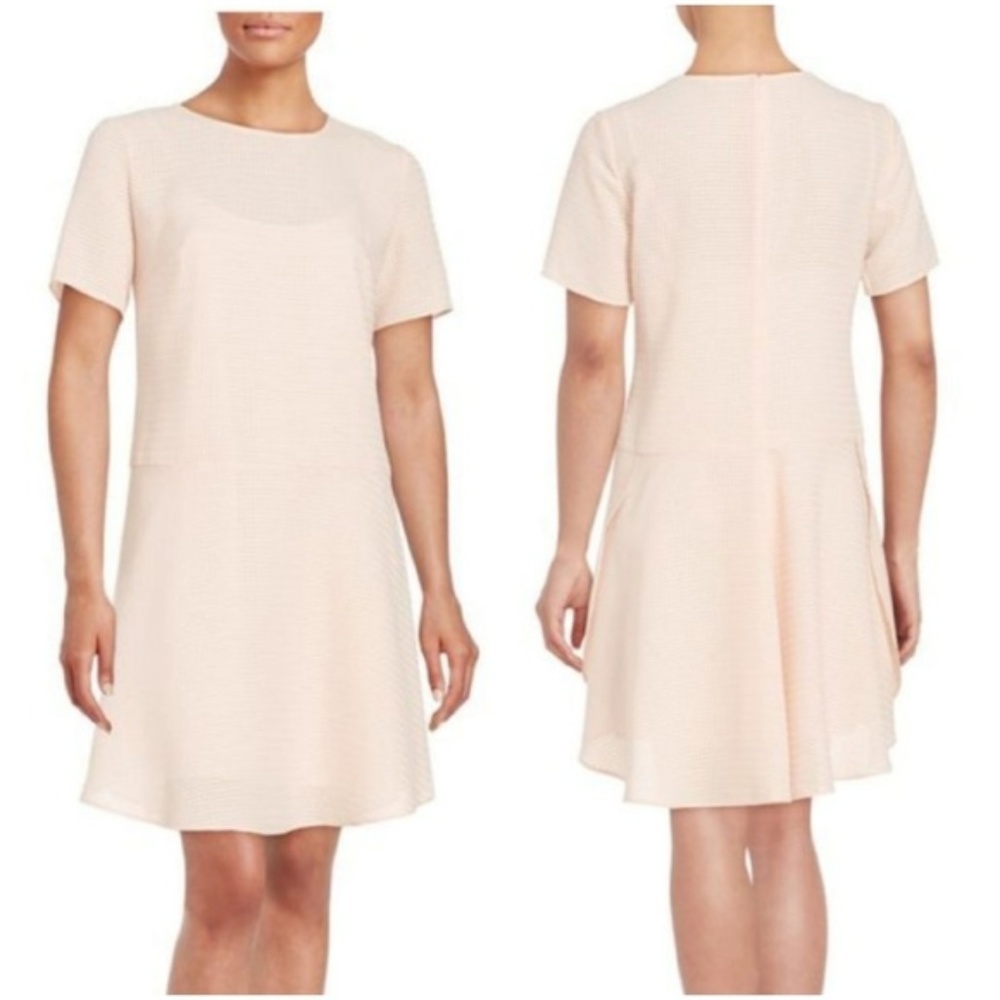 Donna Morgan Drop-Waist Dress Short Sleeve